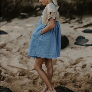 The Simple Folk oversized denim pinafore